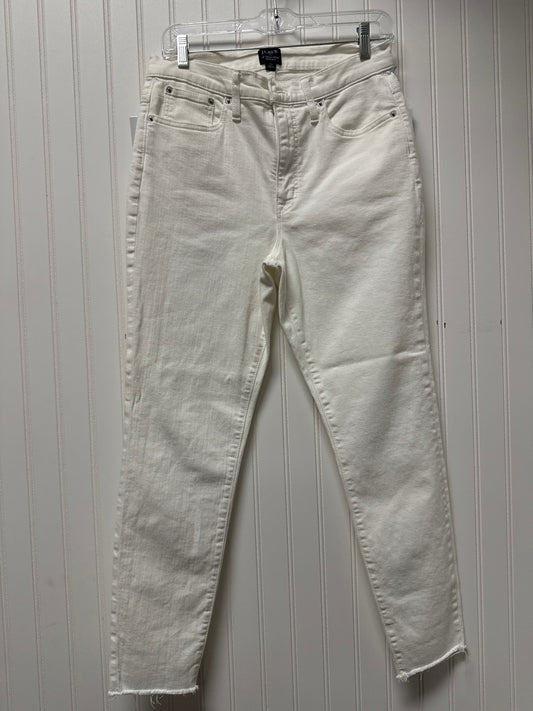 Jeans Skinny By J. Crew In White Denim, Size: 10