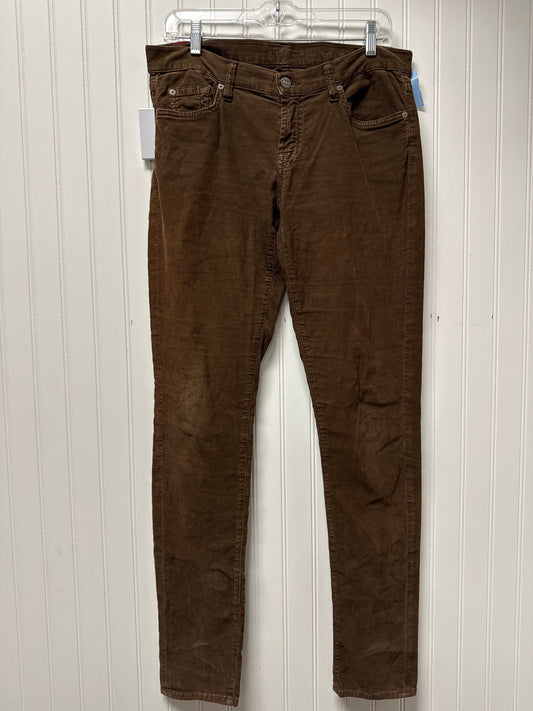 Pants Corduroy By 7 For All Mankind In Brown, Size: 10