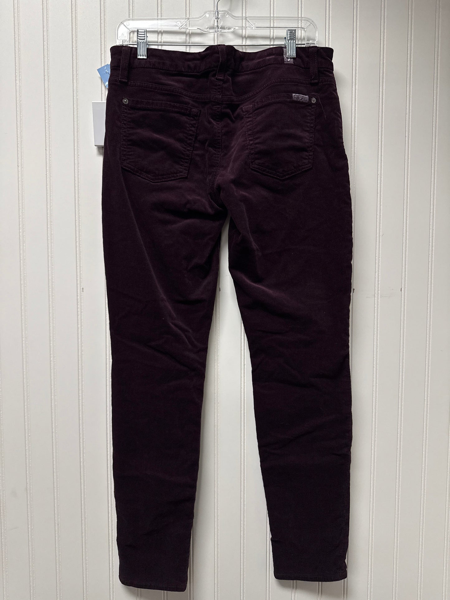 Pants Corduroy By 7 For All Mankind In Purple, Size: 10