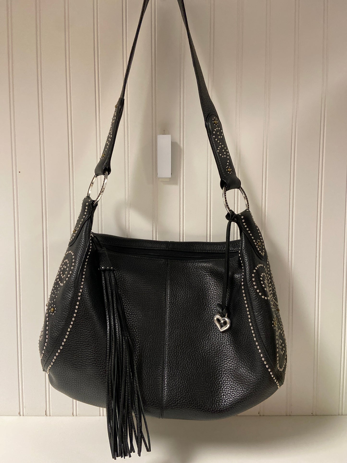 Handbag Leather By Brighton, Size: Large