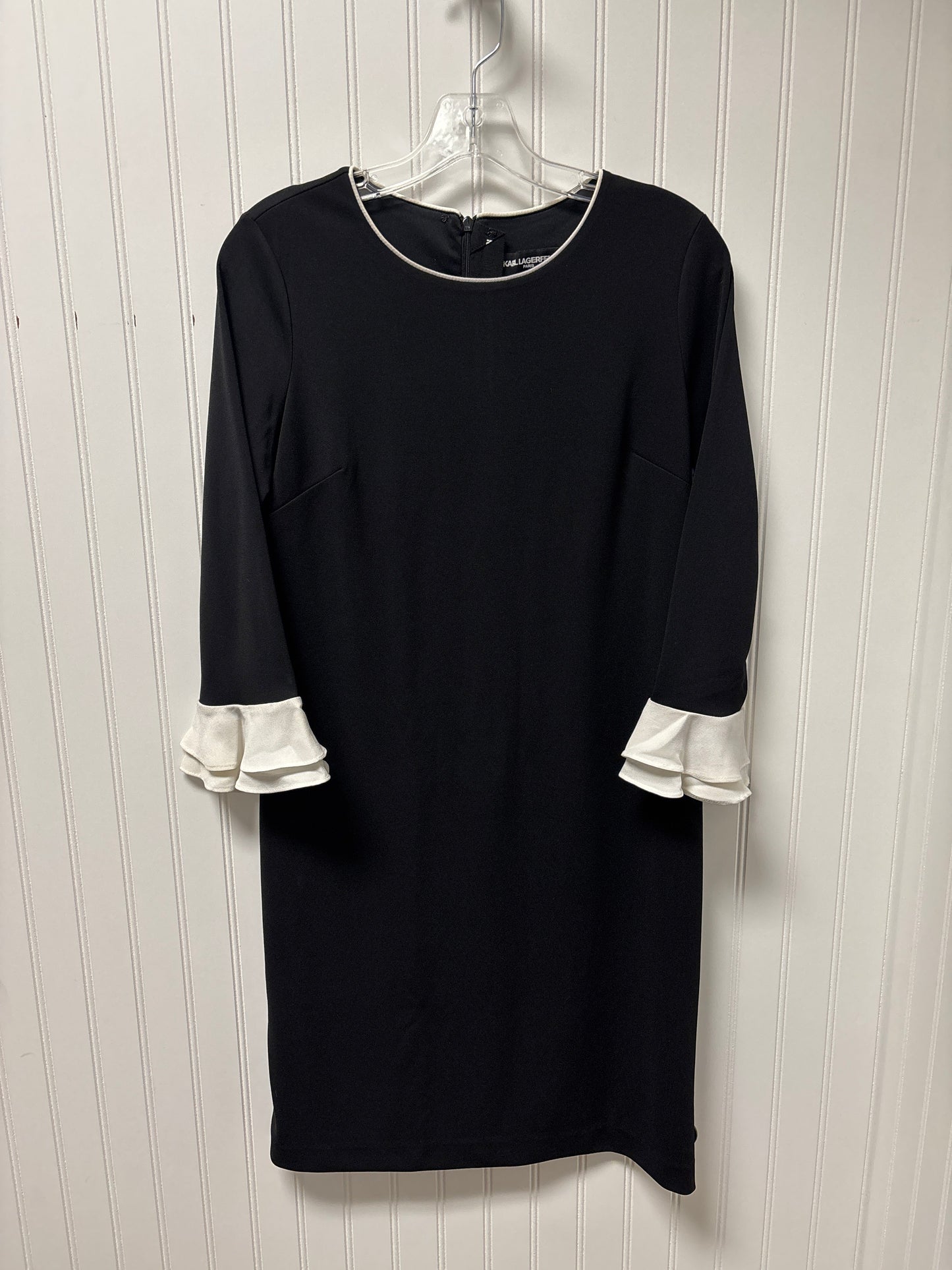 Dress Designer By Karl Lagerfeld In Black, Size: S