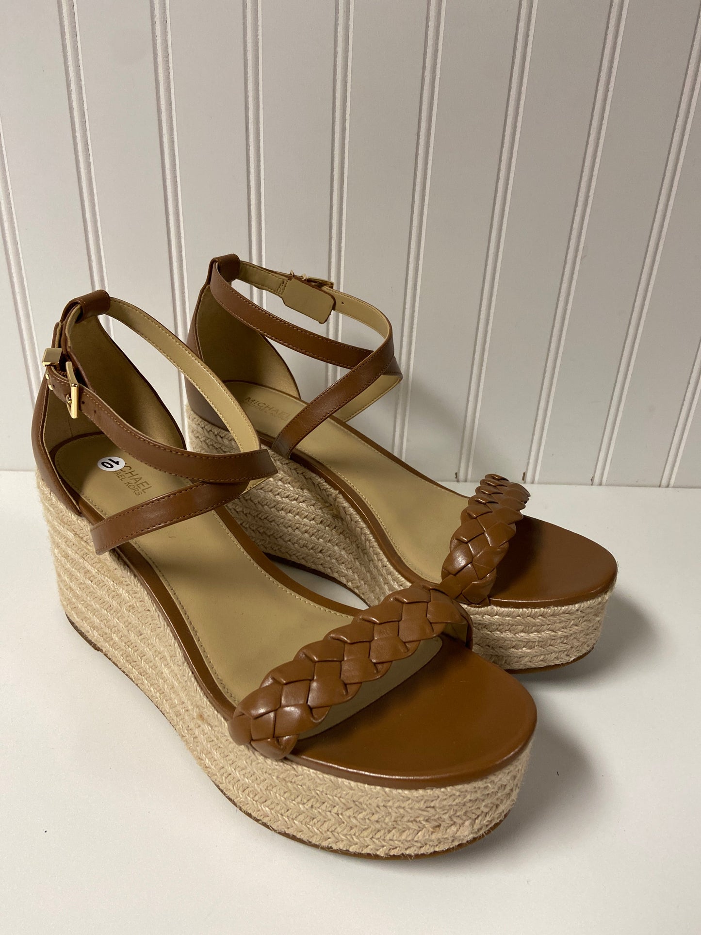 Sandals Designer By Michael Kors In Tan, Size: 10