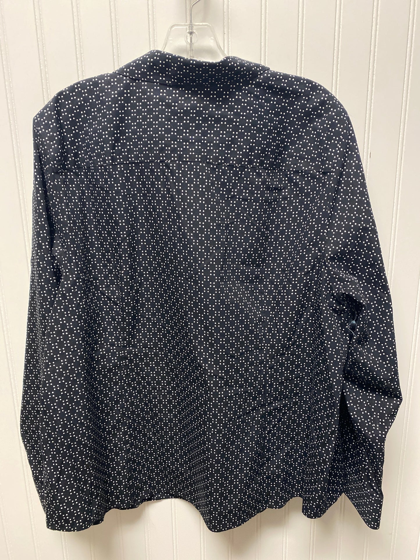 Top Long Sleeve By Chicos In Polkadot Pattern, Size: Xl