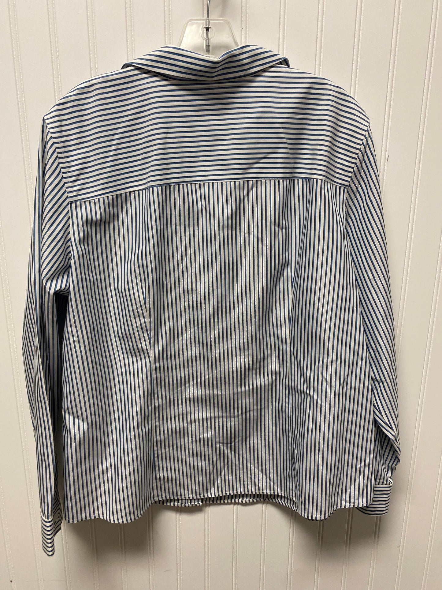 Top Long Sleeve By Chicos In Striped Pattern, Size: Xl