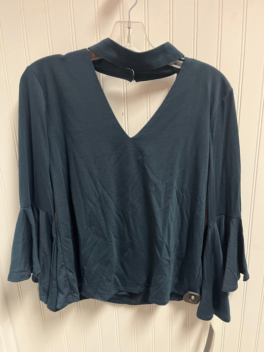 Top Long Sleeve By Clothes Mentor In Teal, Size: M