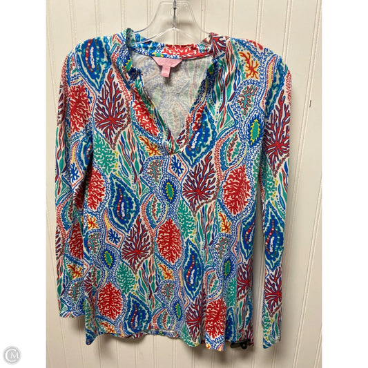 Top Long Sleeve Designer By Lilly Pulitzer In Multi-colored, Size: Xs