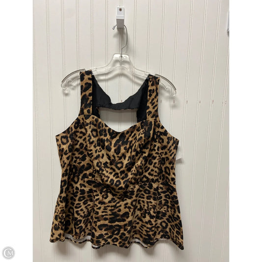 Top Sleeveless By Torrid In Animal Print, Size: 2x