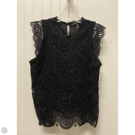 Top Sleeveless By Ellen Tracy In Black, Size: S