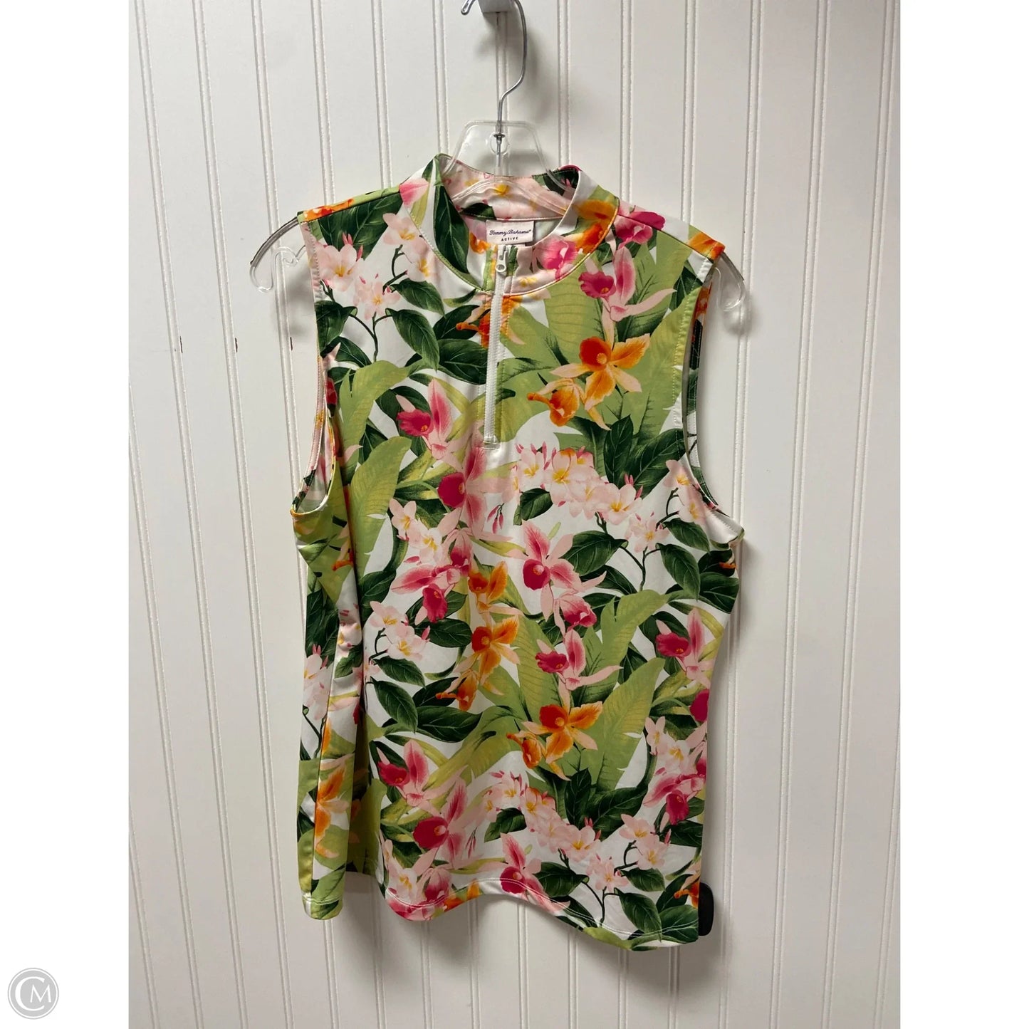Athletic Tank Top By Tommy Bahama In Tropical Print, Size: Xl
