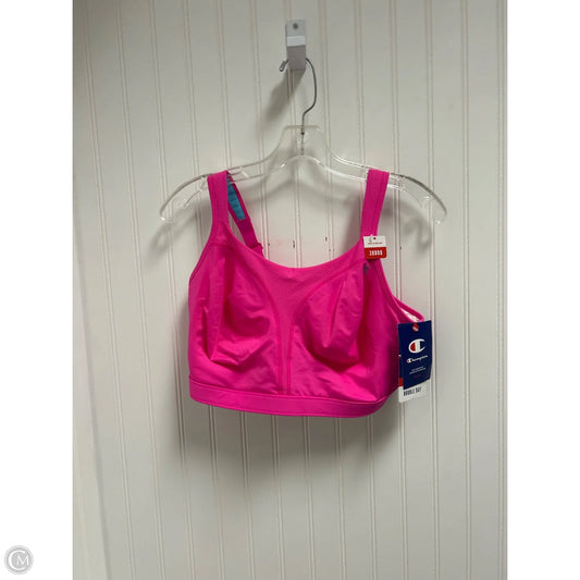 Athletic Bra By Champion In Pink, Size: L
