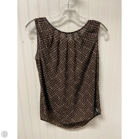 Top Sleeveless Basic By Worthington In Brown, Size: Mp