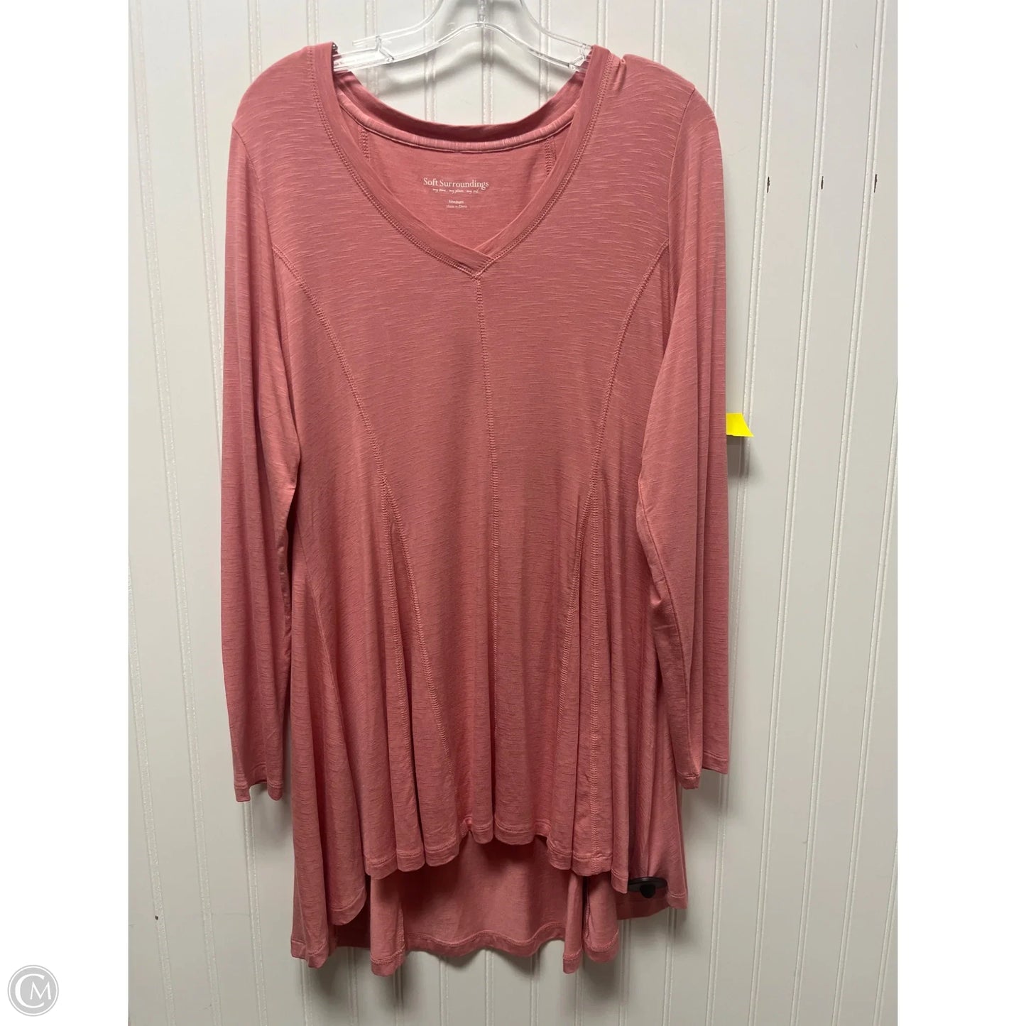 Top Long Sleeve By Soft Surroundings In Pink, Size: M