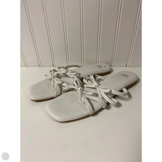 Sandals Flats By Wild Fable In White, Size: 8