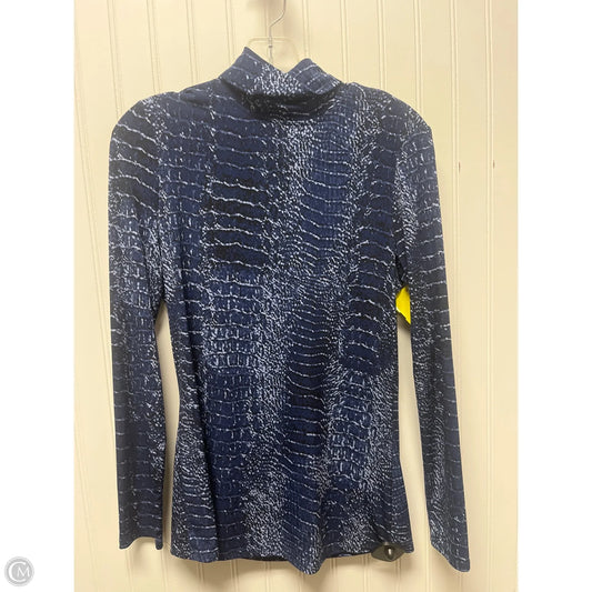 Top Long Sleeve Designer By Halston In Blue, Size: S