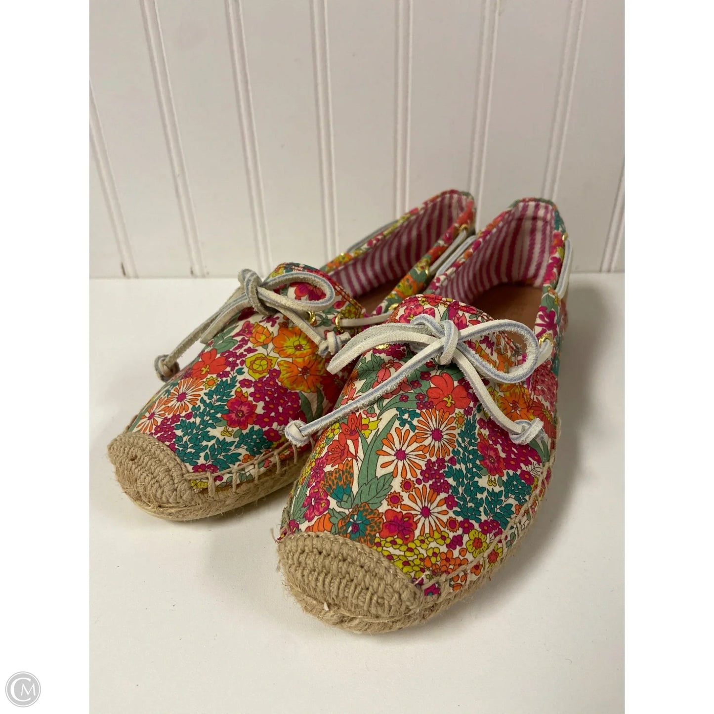 Shoes Flats By Sperry In Floral Print, Size: 7.5