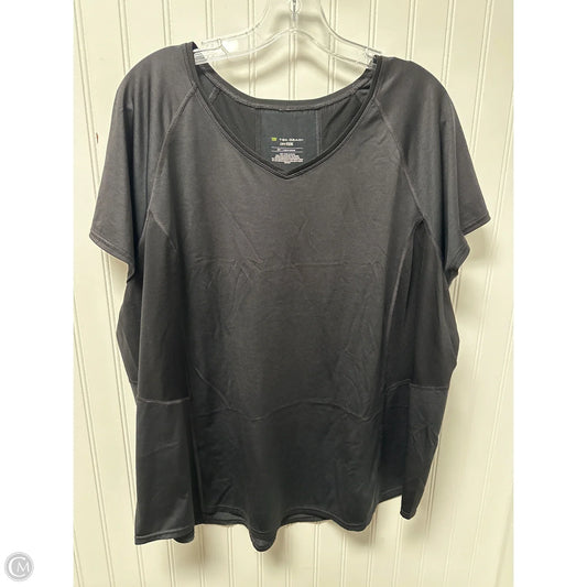 Athletic Top Short Sleeve By Tek Gear In Grey, Size: 2x