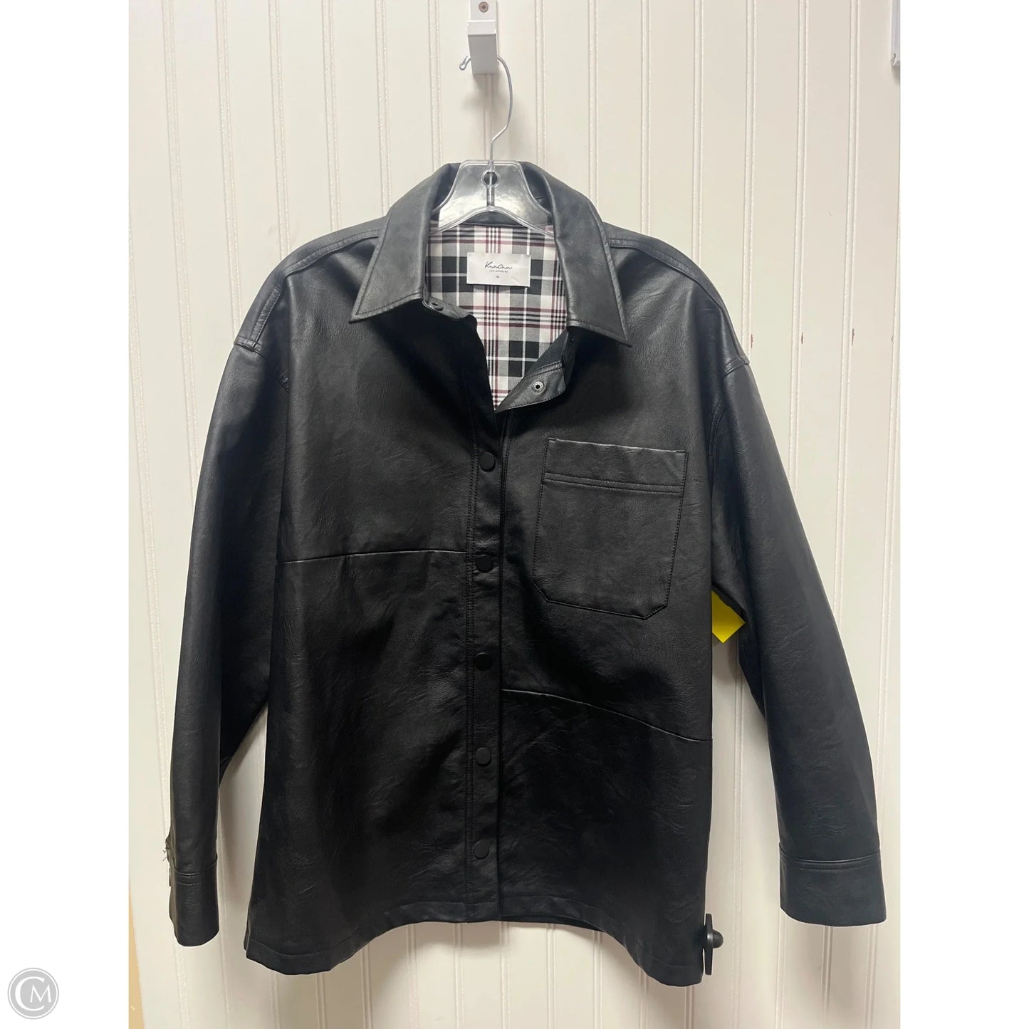 Jacket Shirt By Kancan In Black, Size: M