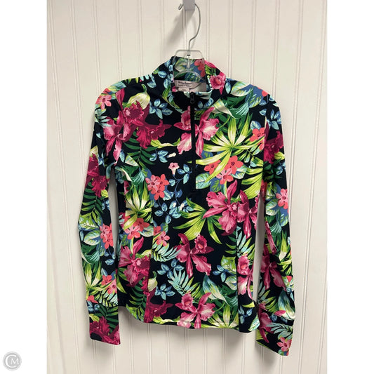 Athletic Sweatshirt Collar By Tommy Bahama In Floral Print, Size: Xs
