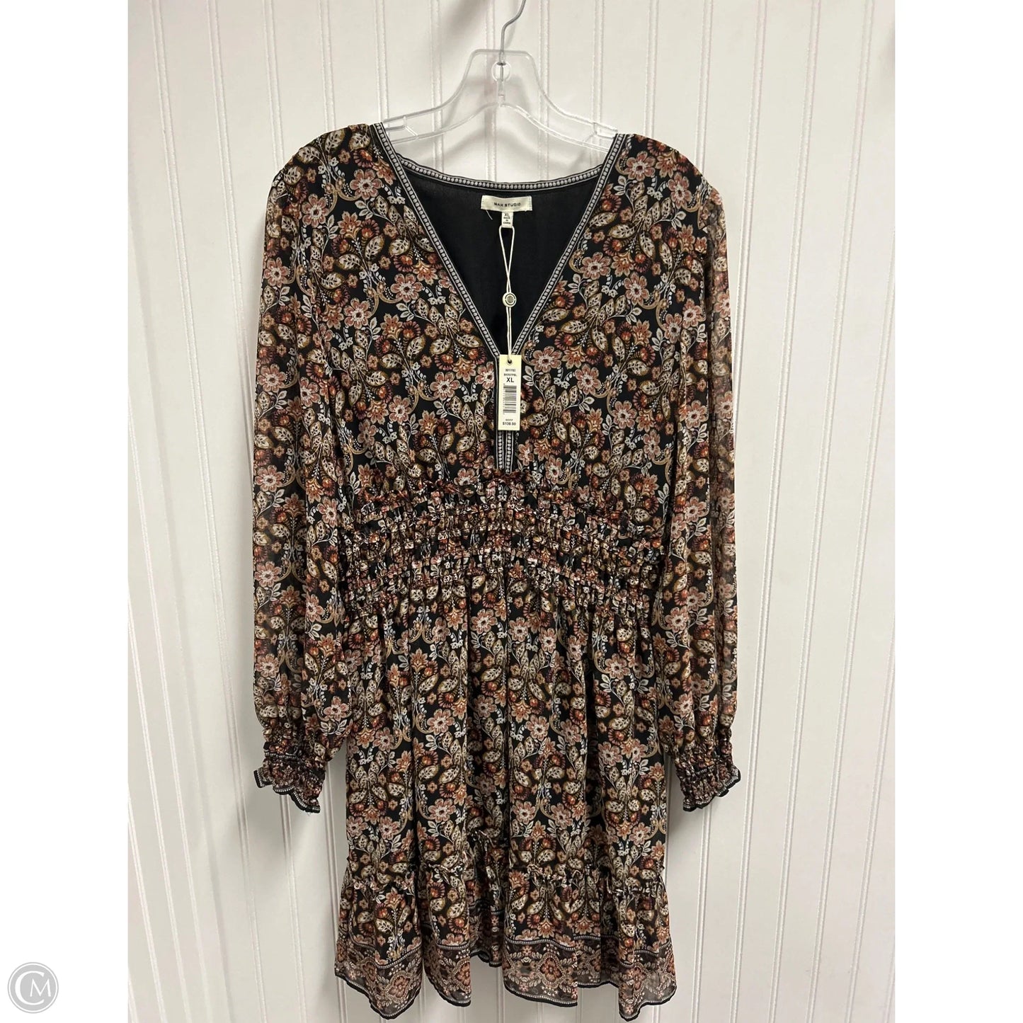 Dress Casual Short By Max Studio In Black & Brown, Size: Xl