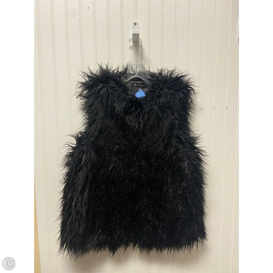 Vest Faux Fur & Sherpa By Inc In Black, Size: M