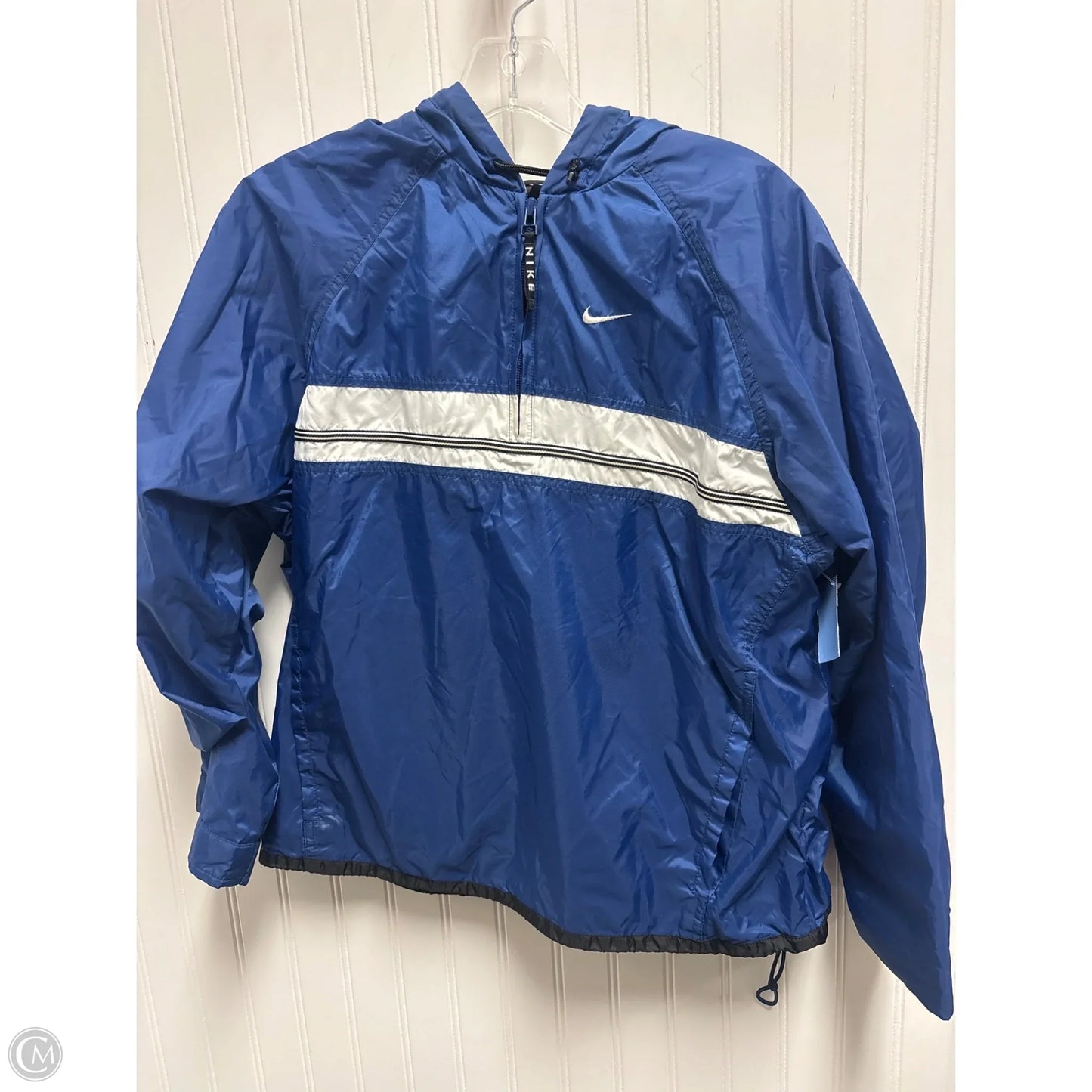 Athletic Jacket By Nike In Blue, Size: Sp