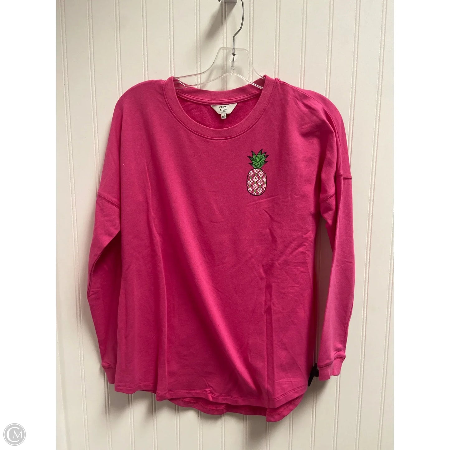 Top Long Sleeve By Crown And Ivy In Pink, Size: Sp