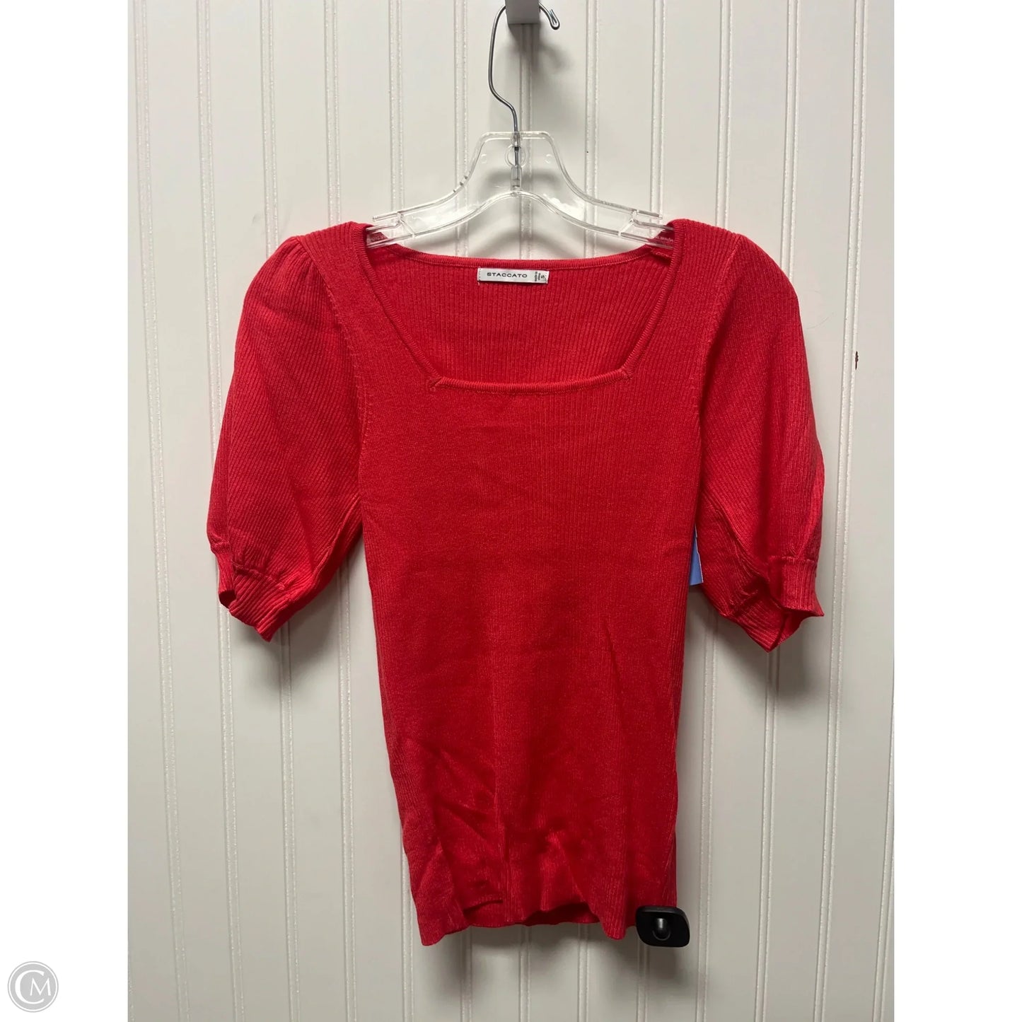 Sweater Short Sleeve By Staccato In Red, Size: S