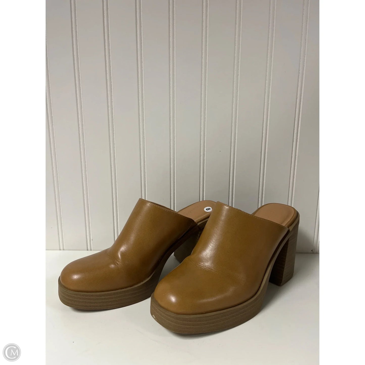 Shoes Heels Block By Universal Thread In Tan, Size: 8