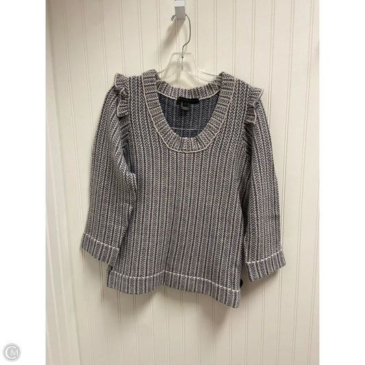 Sweater Designer By Marc By Marc Jacobs In Blue & White, Size: L