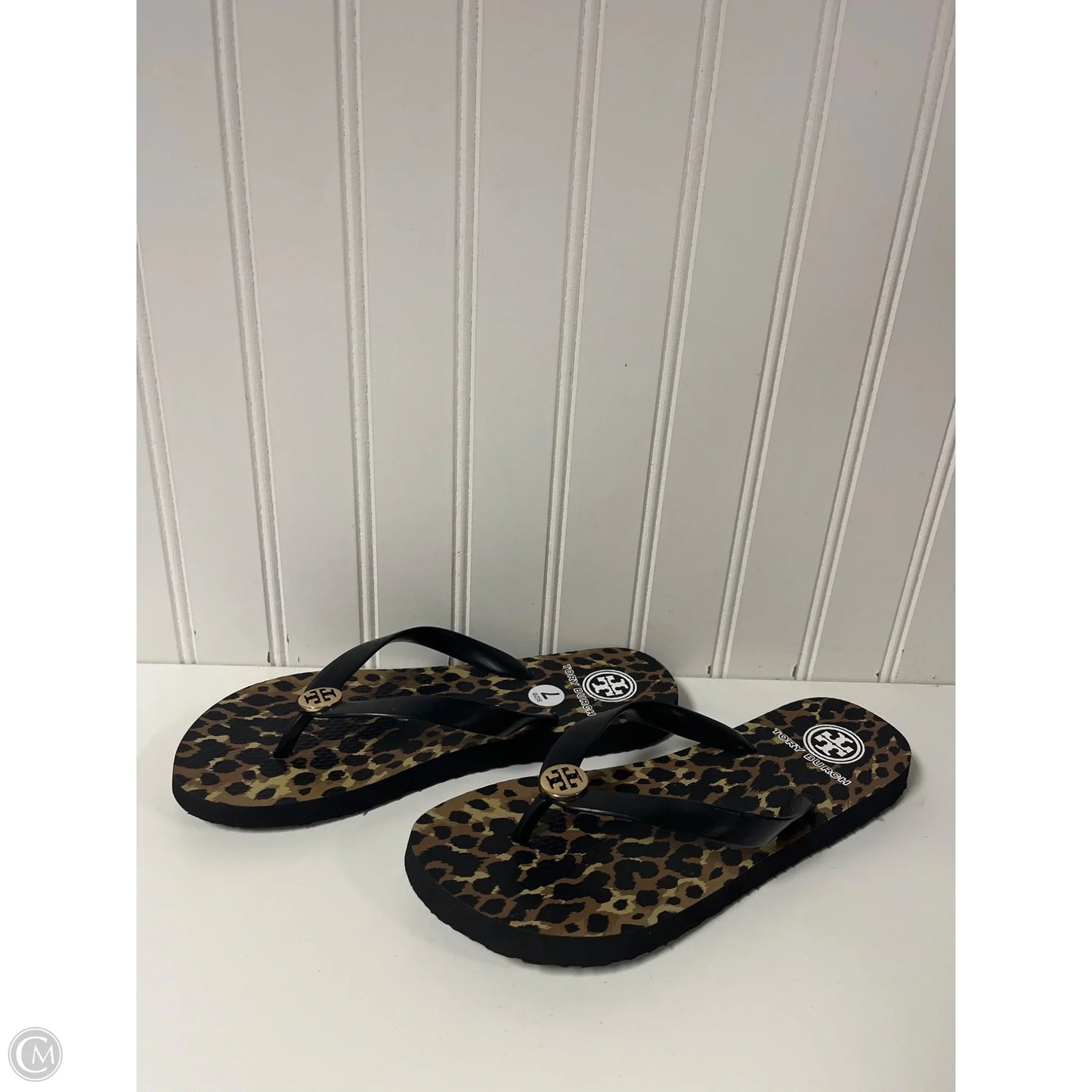 Sandals Designer By Tory Burch In Animal Print, Size: 7