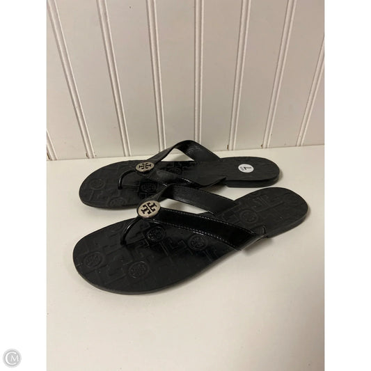 Sandals Designer By Tory Burch In Black, Size: 7