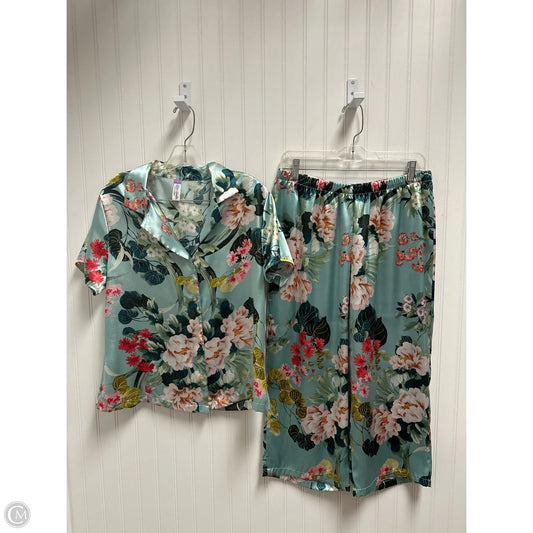 Pajama Pants By Clothes Mentor In Floral Print, Size: M