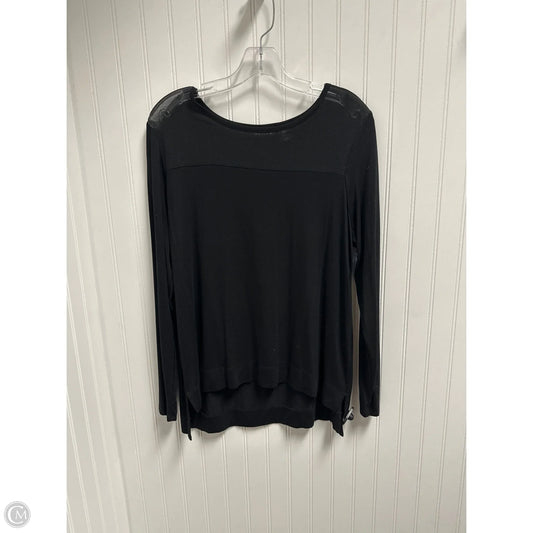 Top Long Sleeve Basic By Tahari In Black, Size: L