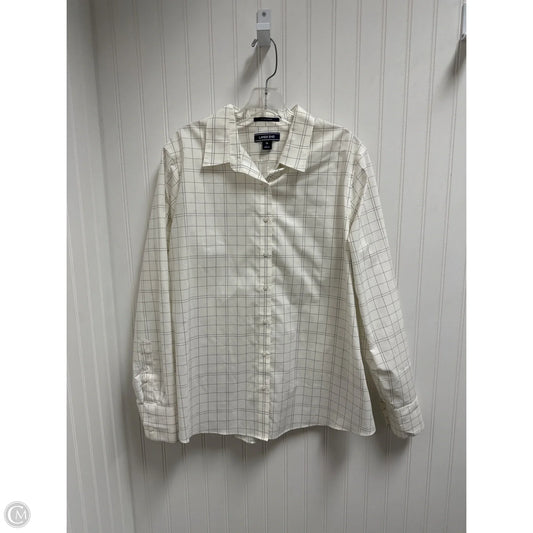 Top Long Sleeve By Lands End In Cream, Size: 1x