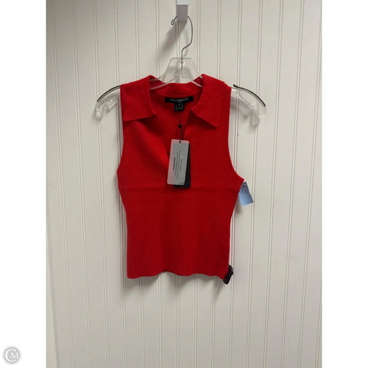 Top Sleeveless By French Connection In Red, Size: M