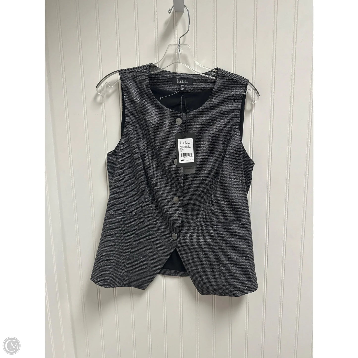 Vest Other By Nicole Miller In Grey, Size: M