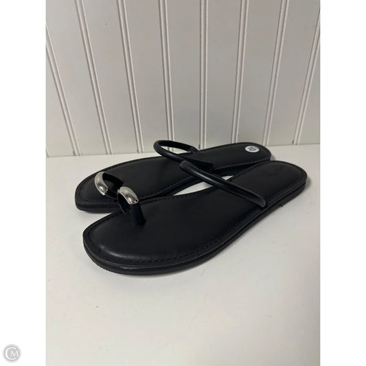 Sandals Flats By Universal Thread In Black, Size: 10