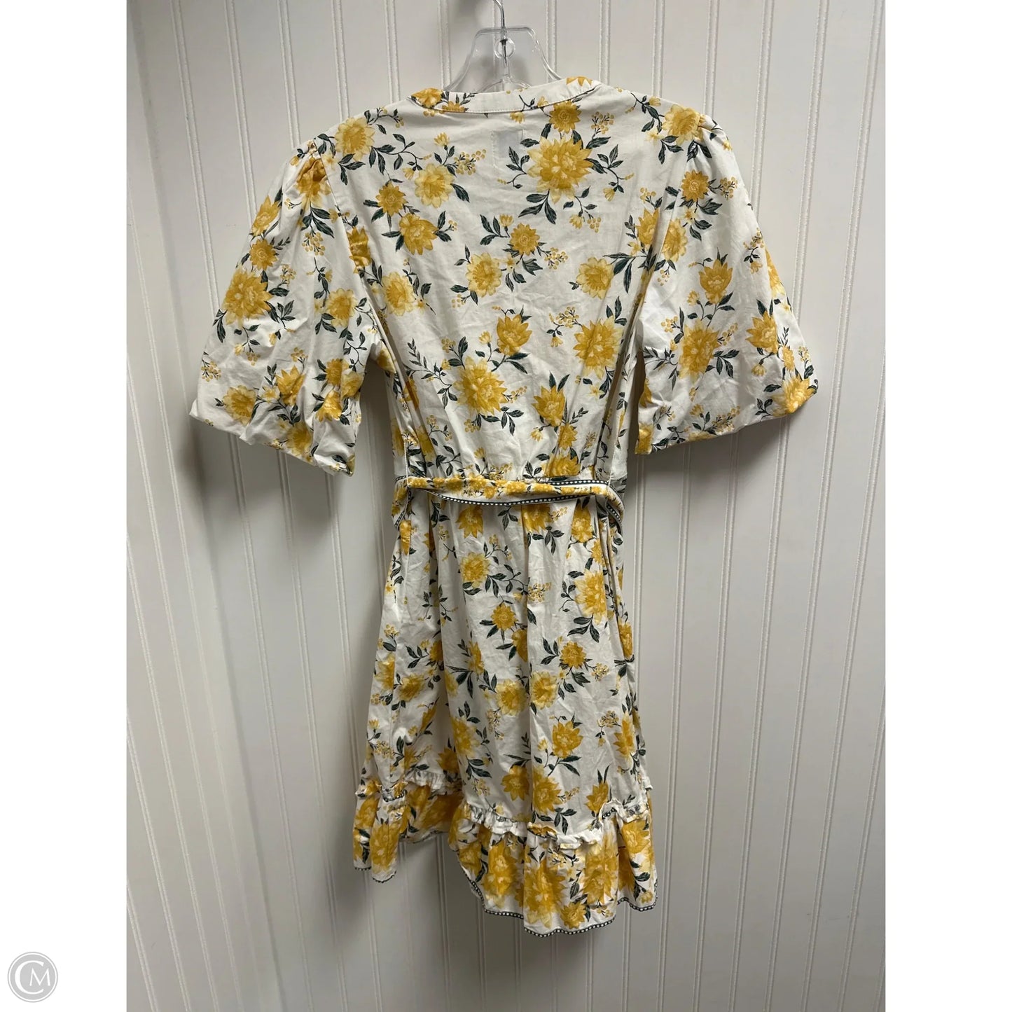 Dress Casual Short By Joie In White & Yellow, Size: Xs