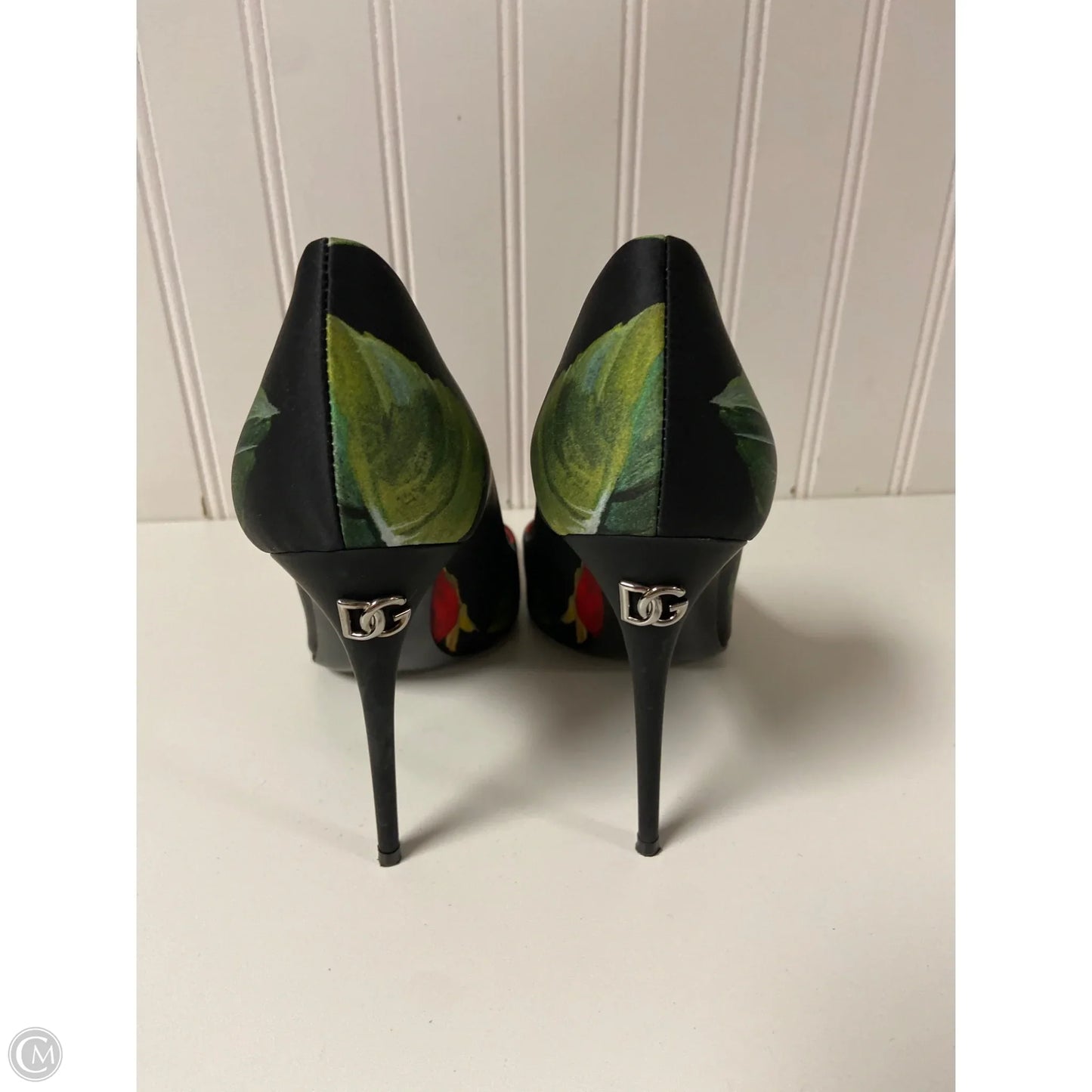 Shoes Luxury Designer By Dolce And Gabbana In Black & Red, Size: 6.5 or 37