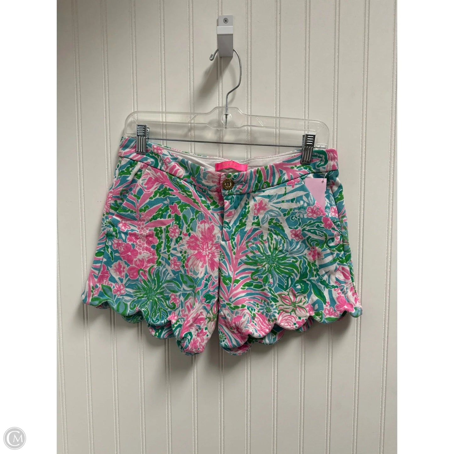 Shorts Designer By Lilly Pulitzer In Blue & Pink, Size: 4