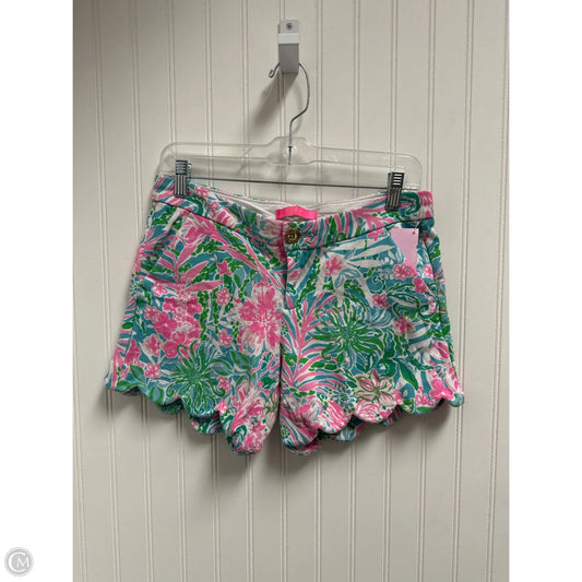 Shorts Designer By Lilly Pulitzer In Blue & Pink, Size: 4