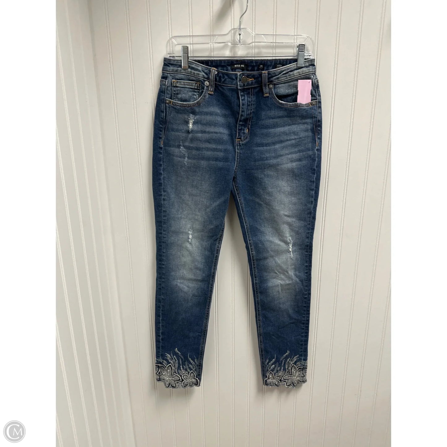 Jeans Skinny By Miss Me In Blue Denim, Size: 6