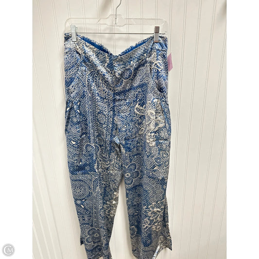 Pants Dress By Johnny Was In Blue & White, Size: 8