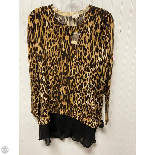 Sweater By Logo In Animal Print, Size: S