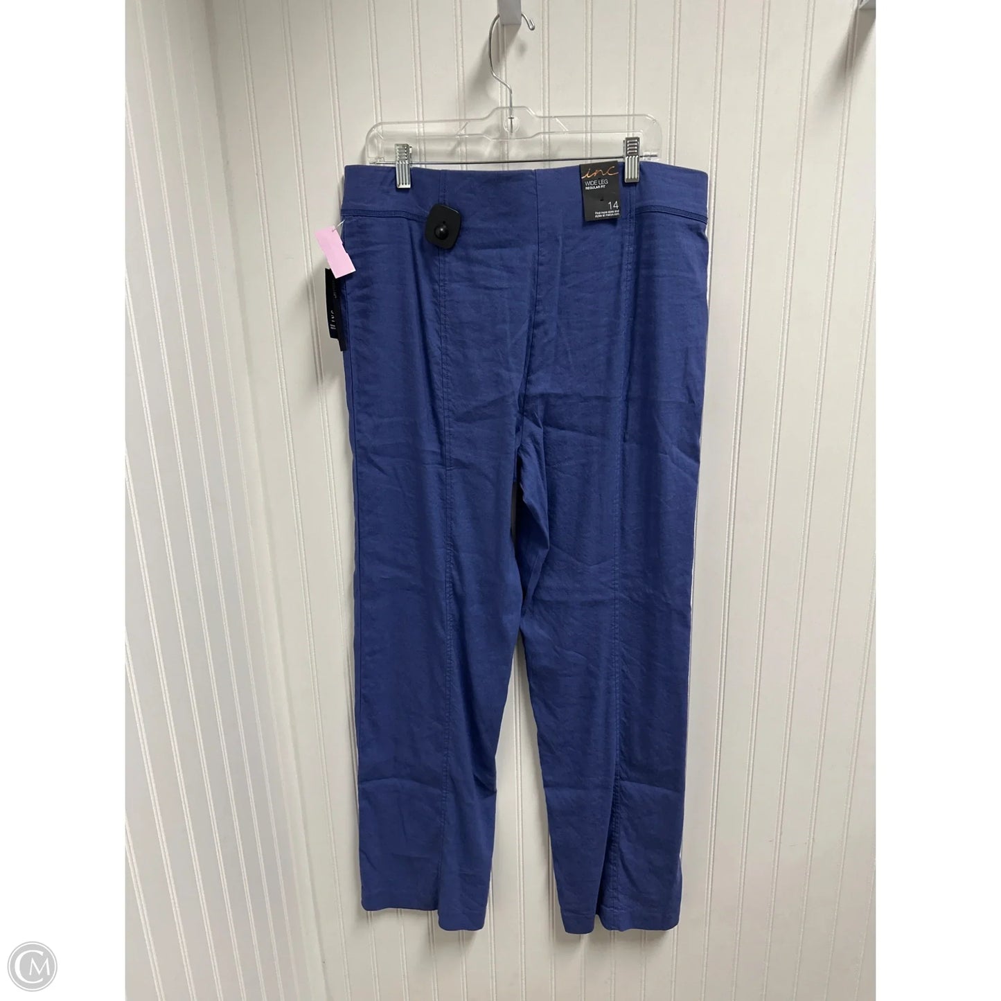 Pants Linen By Inc In Blue, Size: 14