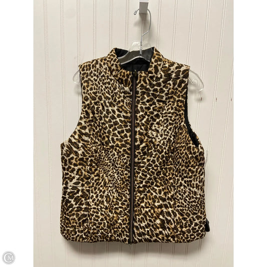 Vest Puffer & Quilted By Clothes Mentor In Animal Print, Size: L