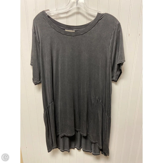 Top Short Sleeve Basic By Wonderly In Grey, Size: 2x