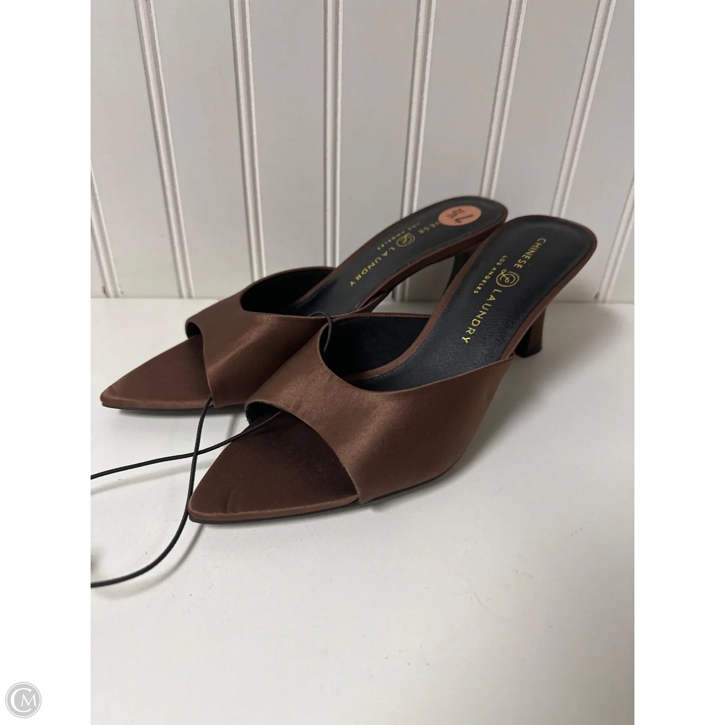 Sandals Heels Block By Chinese Laundry In Brown, Size: 7.5