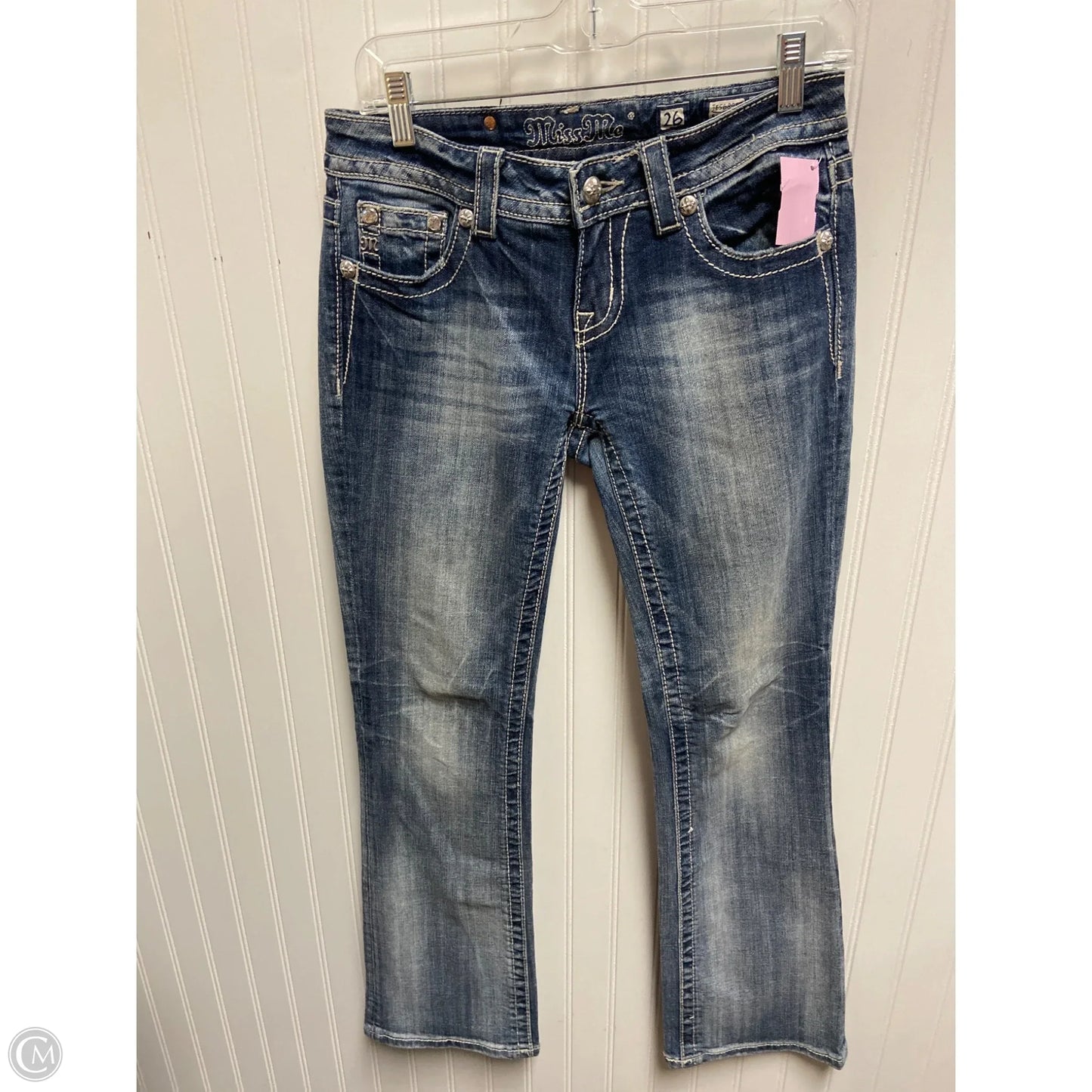 Jeans Boot Cut By Miss Me In Blue Denim, Size: 2