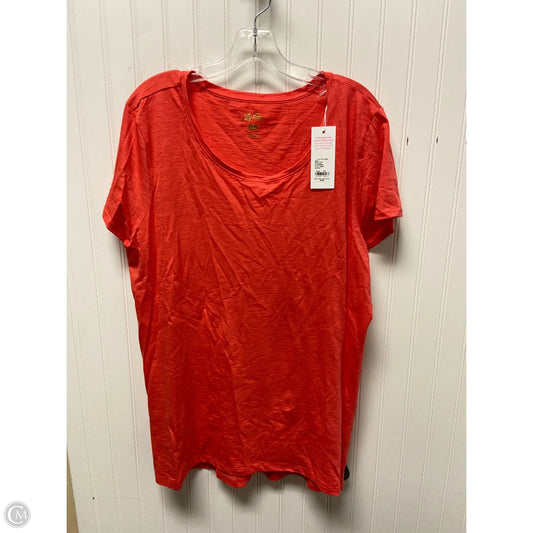 Top Short Sleeve Designer By Lilly Pulitzer In Red, Size: 1x